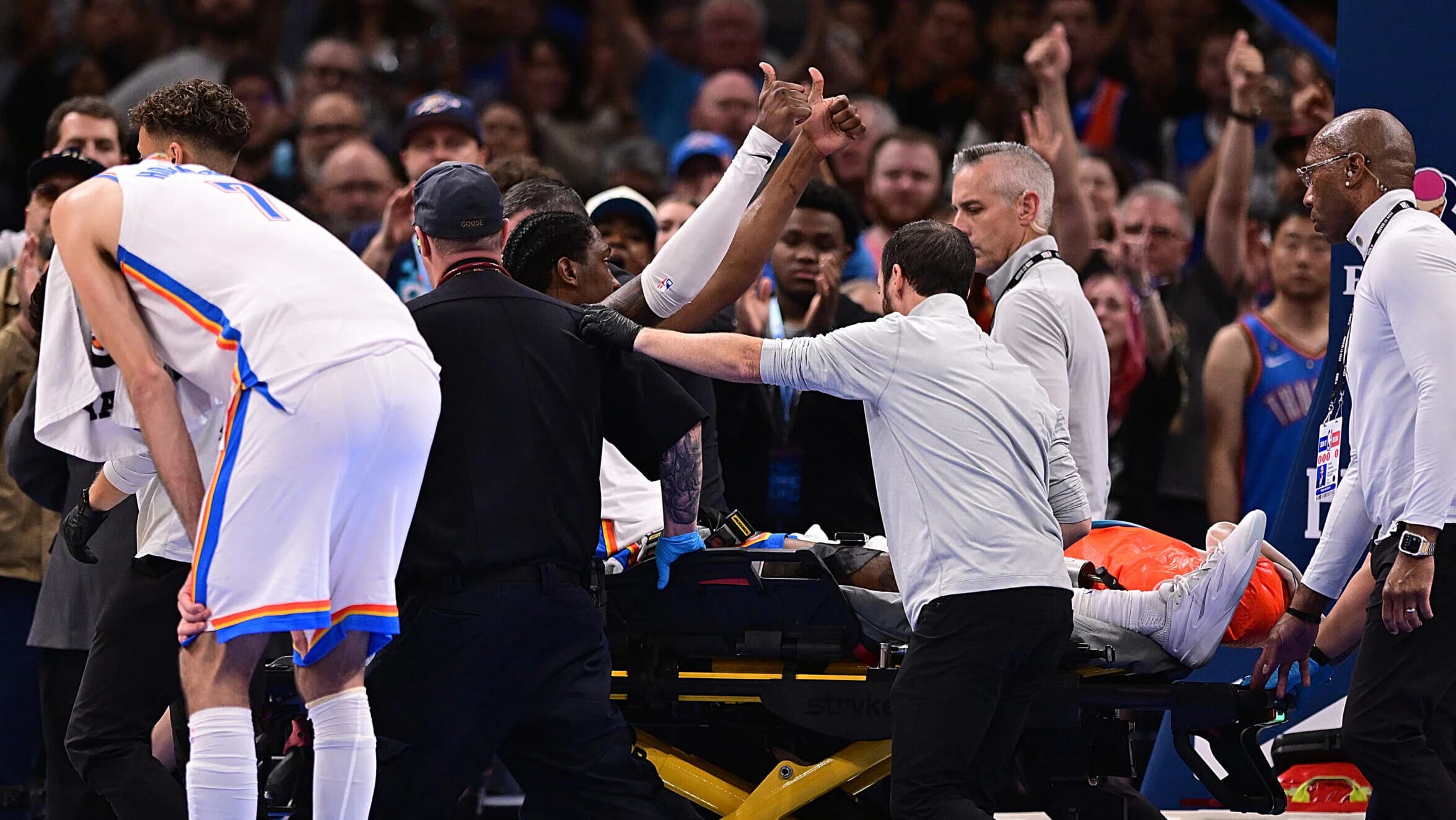 Thunder lose Jalen Williams to serious lower leg injury late in win over Clippers - NBA.com image