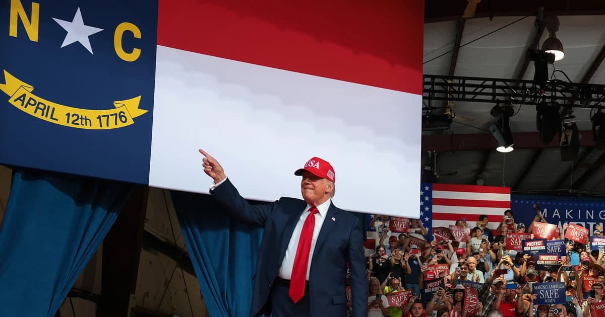 Trump bashes Democrats on crime while campaigning for Michael Whatley in North Carolina - NBC News image