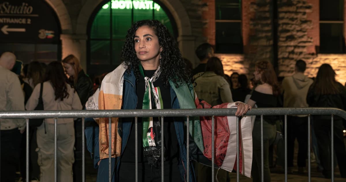 Macklemore’s ‘Free Palestine’ tour gets massive welcome in Dublin, where pro-Palestinian support runs deep - NBC News image